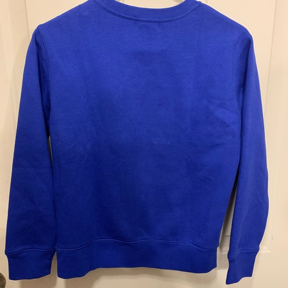🔥 NEW Ralph Lauren Polo Sweatshirt ROYAL BLUE Boys M/10-12 - Picture 3 of 3